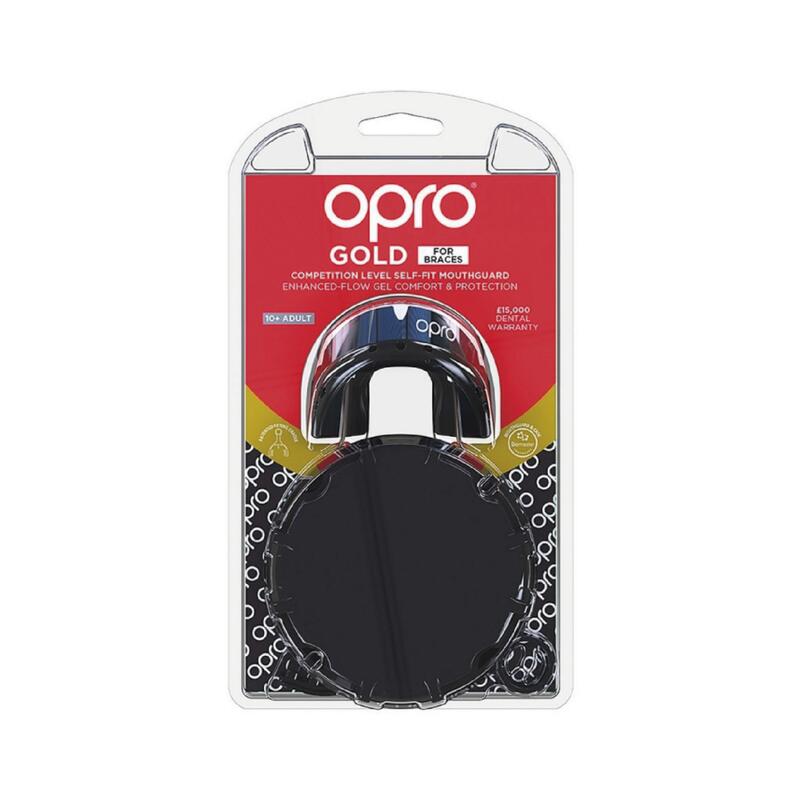 PROTEGE DENTS OPRO NOIR GOLD BRACES ADULTE