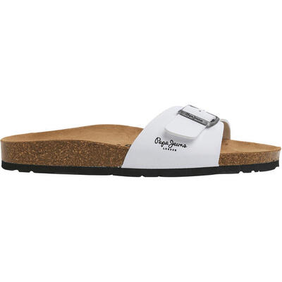 Chanclas Pepe Jeans Bio M Single Champion, Blanco, Hombre