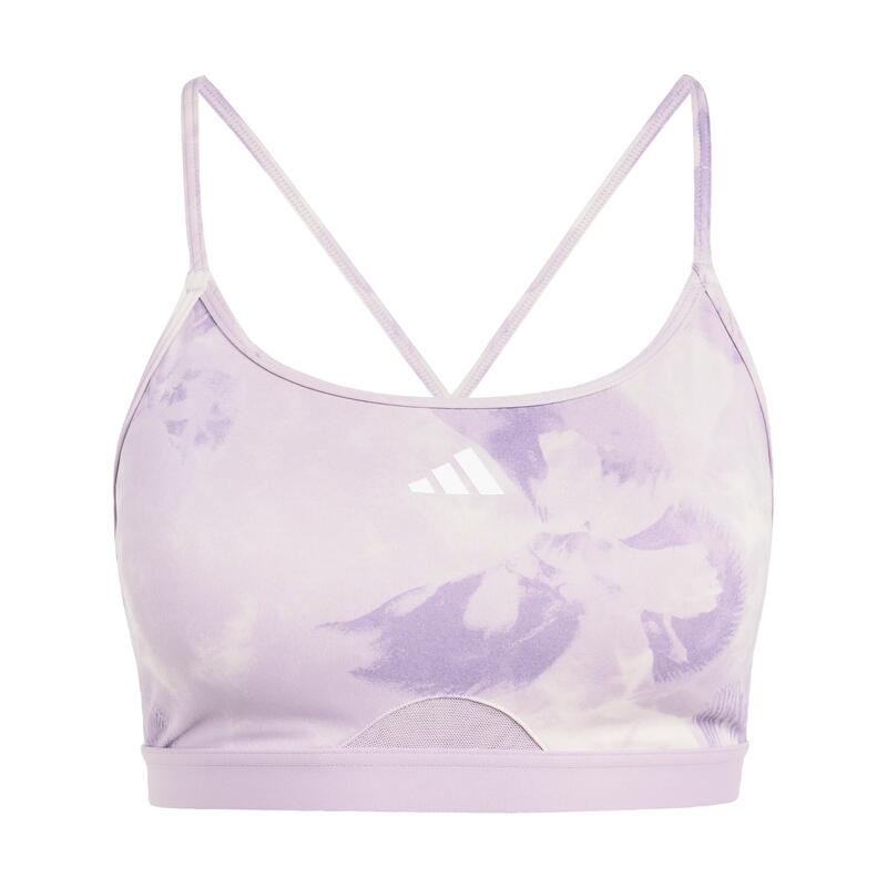 Brassière de training imprimé floral tie-dye Aeroreact Essentials Maintien léger