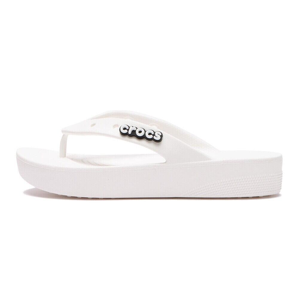 Crocs - Tongs Femmes Crocs Platform Flip - Tongs - Blanc - 39/42 - Decathlon