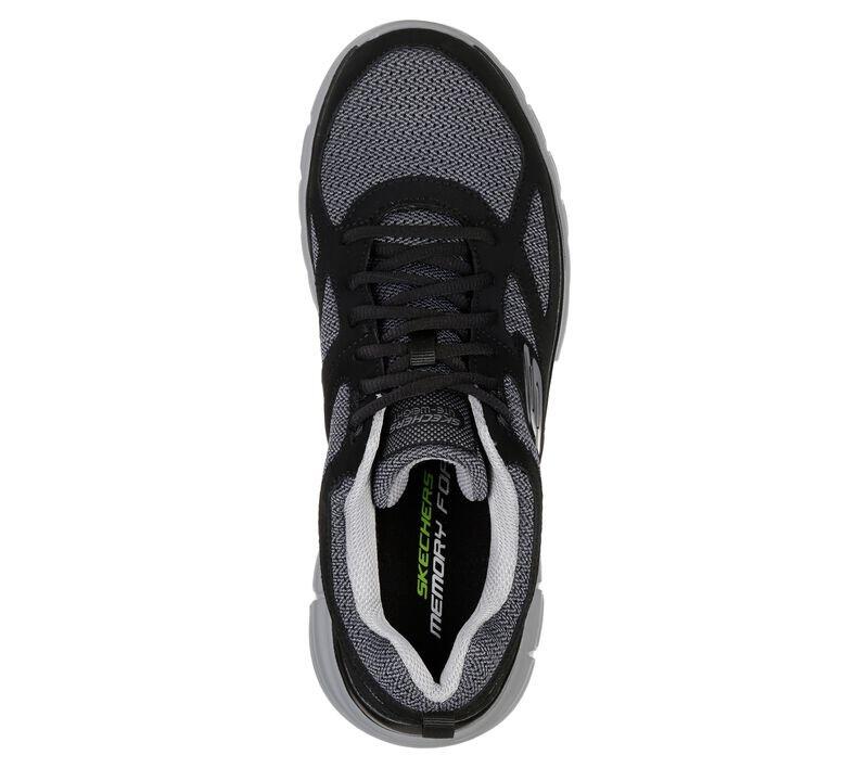 Chaussures Lifestyle Skechers Burns Agoura Noir/Gris Homme 4/5