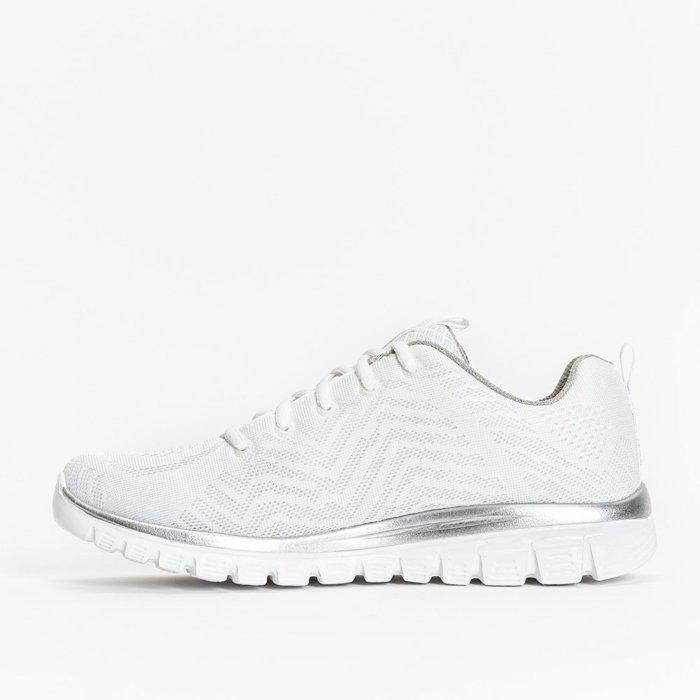 Zapatillas Caminar Mujer SKECHERS GRACEFUL - GET CONNECTED Blanco