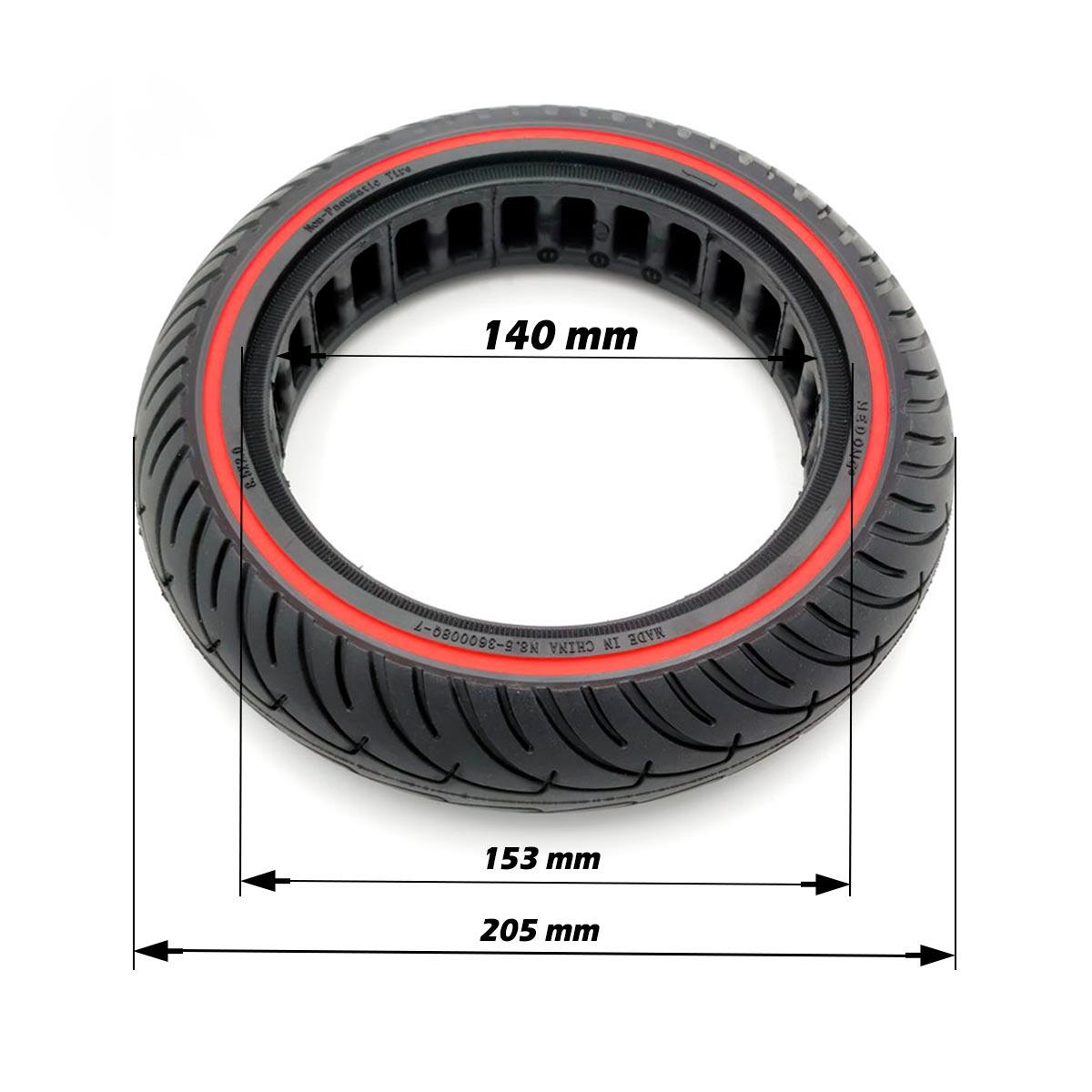 Neumático Sólido 8,5" Compatible Xiaomi M365 / PRO / 1S – Tipo NEDONG 3/3