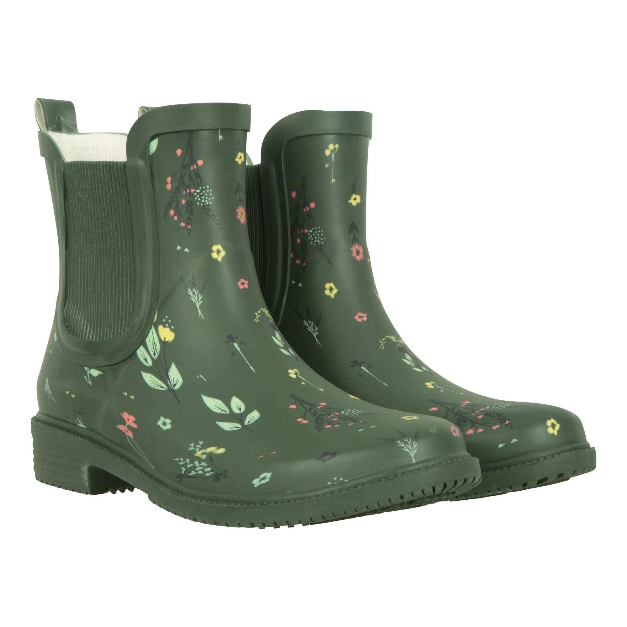 Mountain Warehouse Womens/Ladies Flowers Rubber Ankle Wellington Boots
