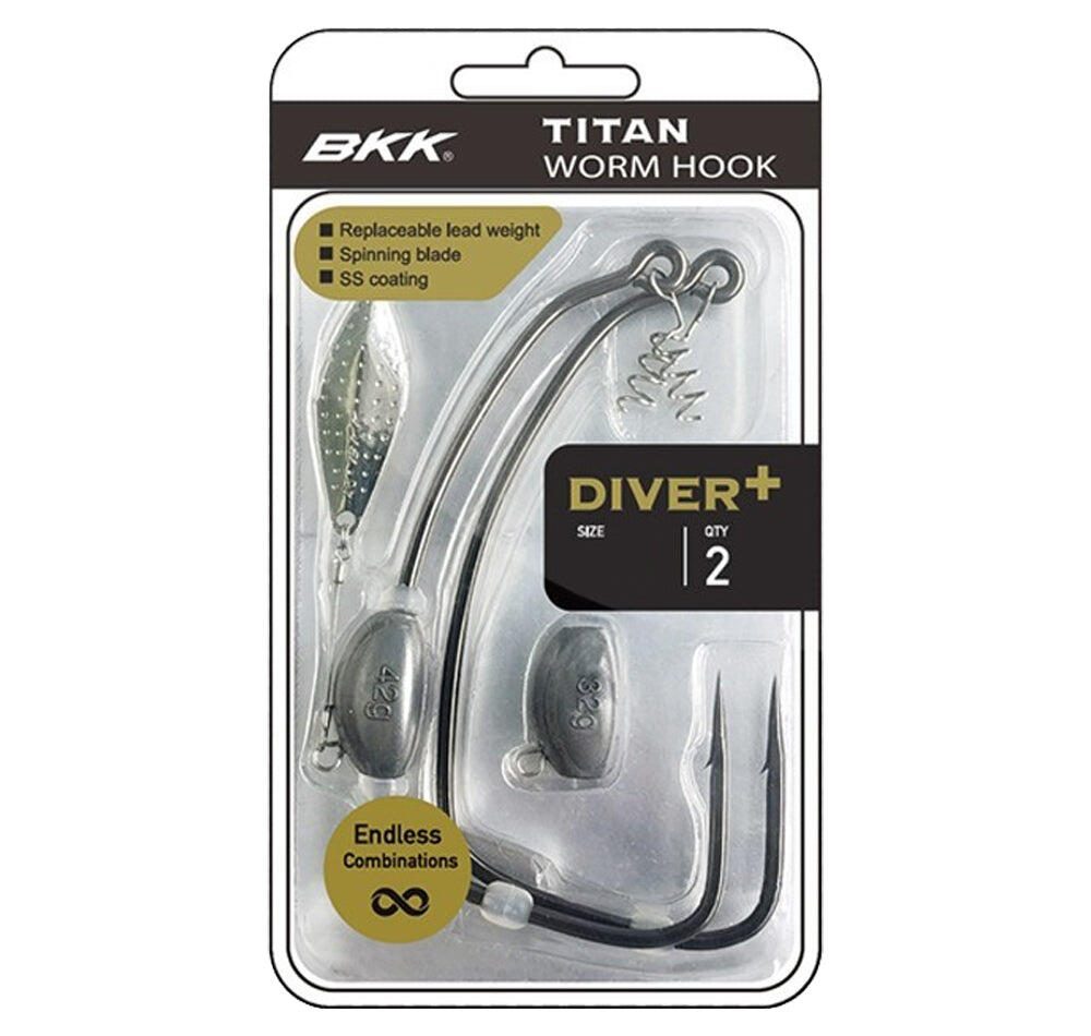 BKK Titan Diver+ Worm Hooks