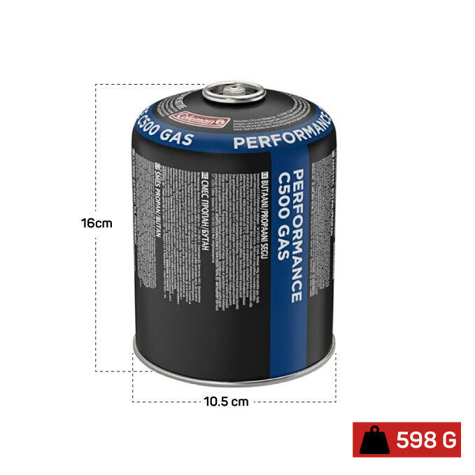 C500 Performance Gas Cartridge Compatible with Coleman Camping Stove Burner -  2