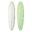 Planche de surf EGG Mid Length 2+1 White Deck Lime 7'2"