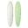 Planche de surf EGG Mid Length 2+1 White Deck Lime 7'6"