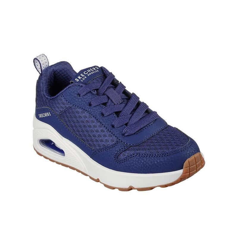 Zapatillas Deportivas Caminar Niño Skechers 403667L_NVY Azul marino con Cordones