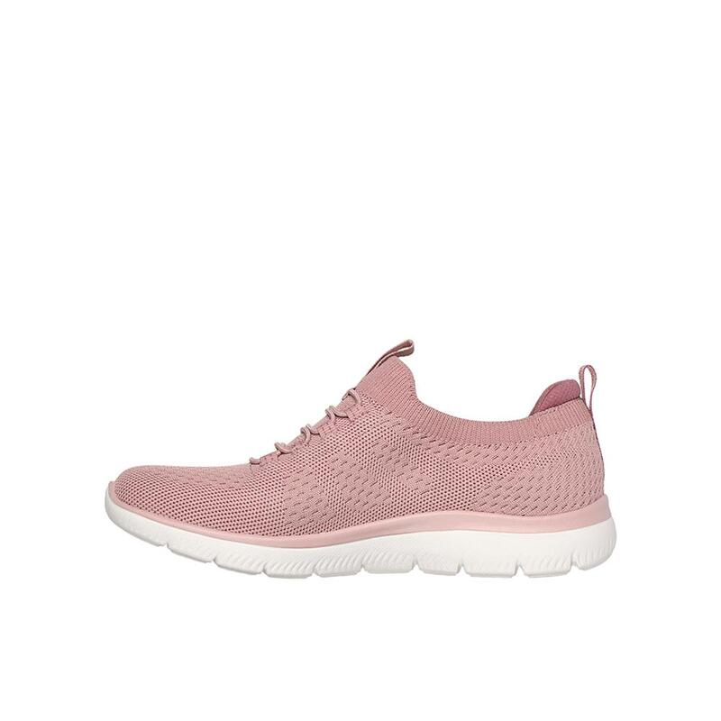 Zapatillas Deportivas Caminar Mujer Skechers 150116_ROS Rosas con Elásticos