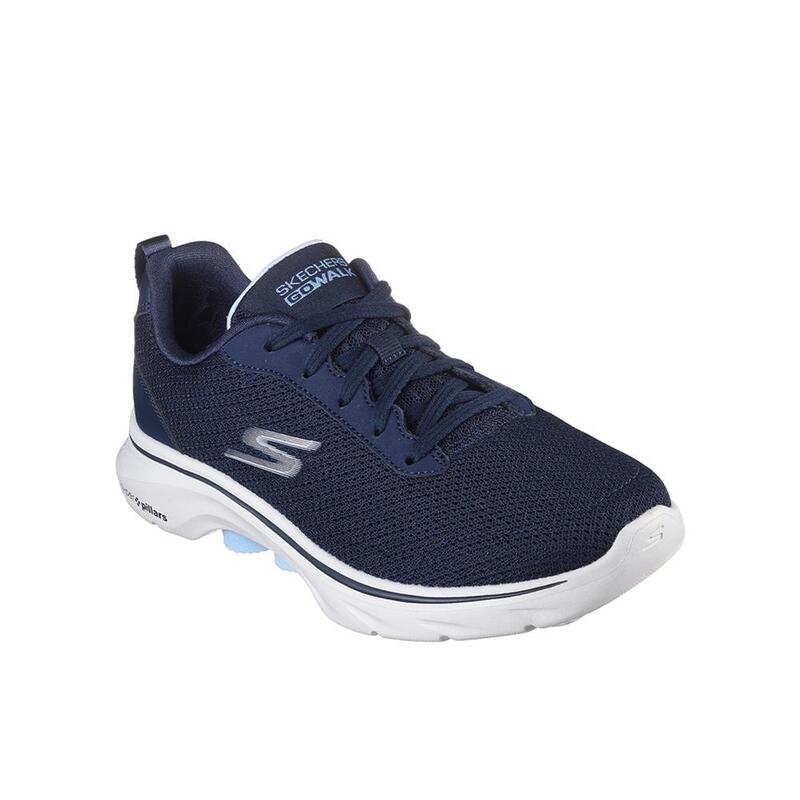 Zapatillas Deportivas Caminar Mujer Skechers 125207_NVLB Azul marino Cordones