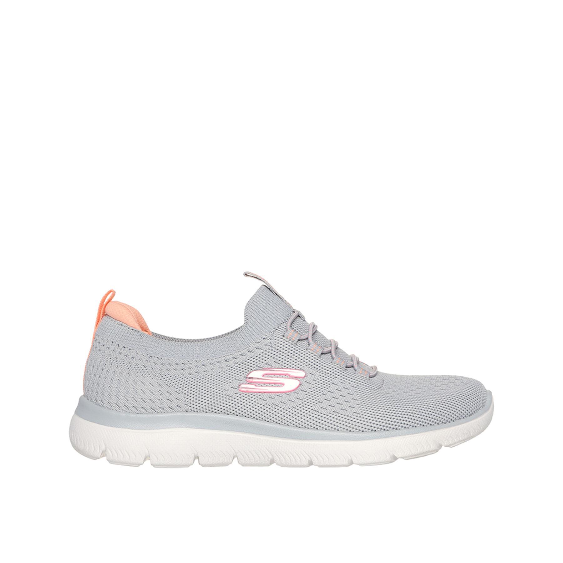 Skechers - Baskets Skechers Modèle Summits Pour Femmes - Chaussures De Sport - Gris - Decathlon