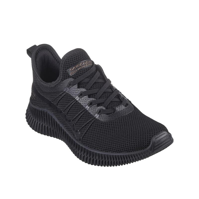 Ténis de caminhada para mulher Skechers 117417_BBK Sapatos de renda pretos