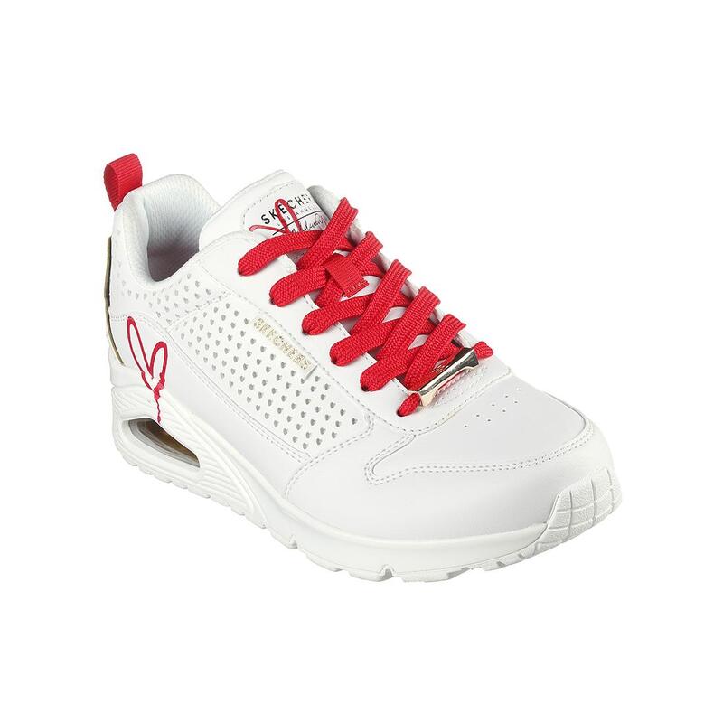 Zapatillas Deportivas Caminar Mujer Skechers 177991_WRD Blancas con Cordones