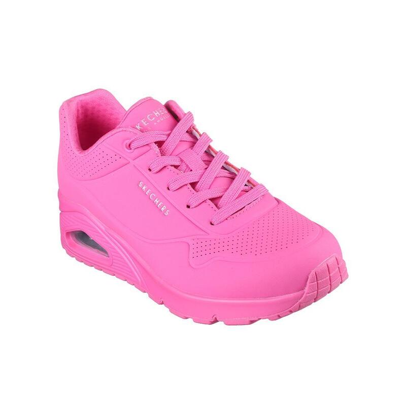 Zapatillas Deportivas Caminar Mujer Skechers 73690_HTPK Fucsia con Cordones