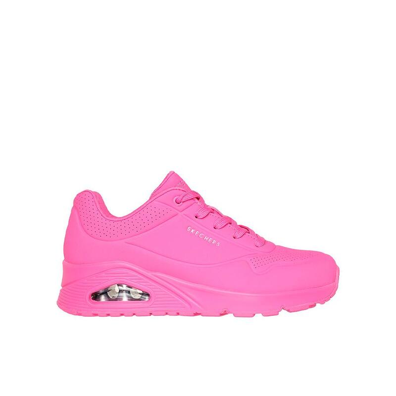 Zapatillas Deportivas Caminar Mujer Skechers 73690_HTPK Fucsia con Cordones