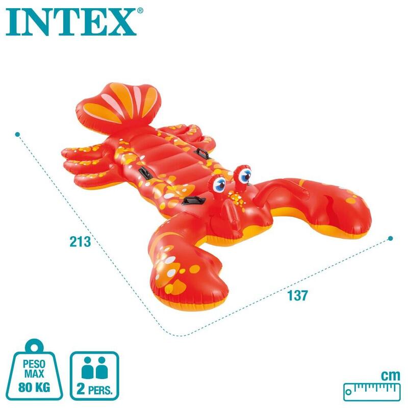 Intex 57528NP - Cavalcabile Aragosta, 213x137 cm