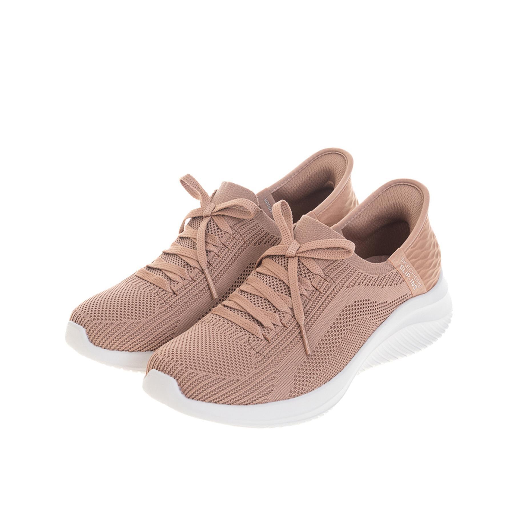 Sapatilhas Esportivas  Femininos Skechers 149710_TAN Rosa sem Atacadores 3/5