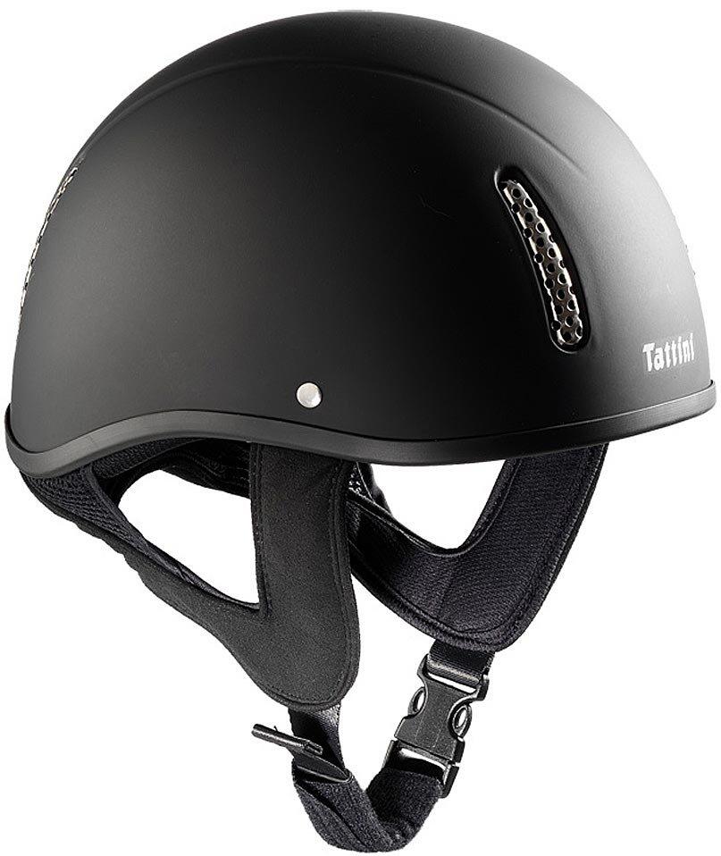 TATTINI Casco equitazione Tattini gommato opaco senza visiera con fori di aerazione