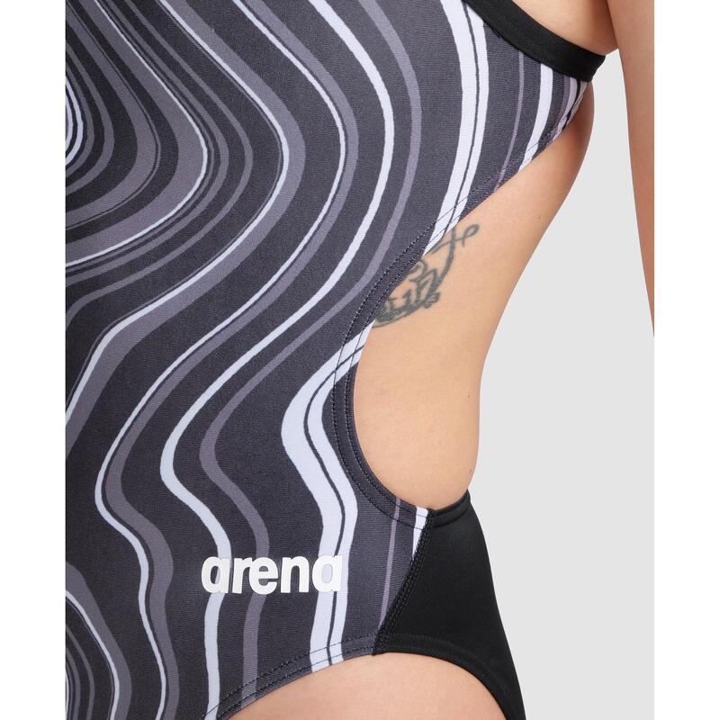 Maillot de bain 1 pièce femme Arena Marbled