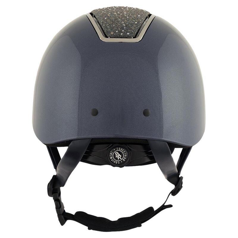 Casque d'équitation visière polo BR Equitation Omega Glamourous Glossy