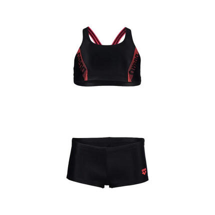 Bikini Niña Arena Energy Graphic Negro/Rosa