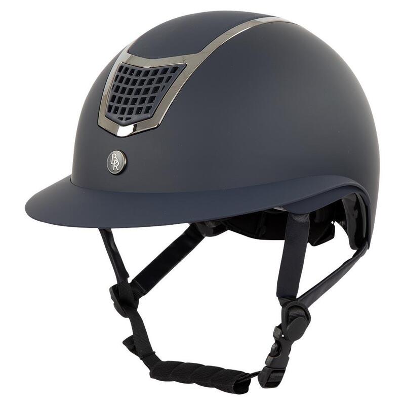 Casco da equitazione con visiera polo BR Equitation Lambda Plus Painted