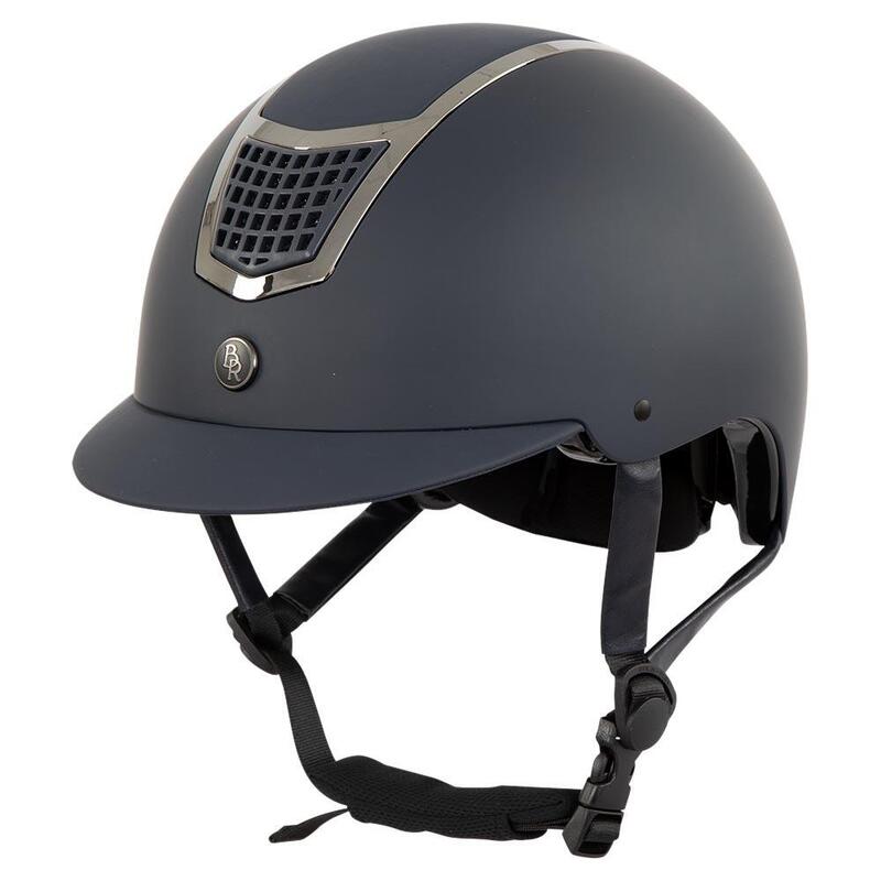 Casco da equitazione con visiera standard BR Equitation Lambda Painted