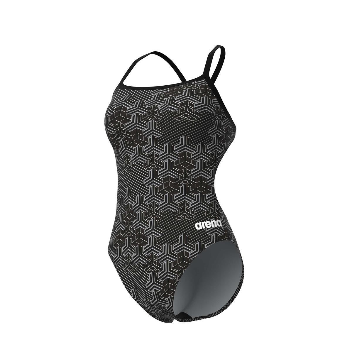 Arena - Maillot De Bain 1 Pièce Femme Arena Kikko Pro - Maillot De Bain 1 Pièce - Multicolore|noir - 46 L/xl - Decathlon