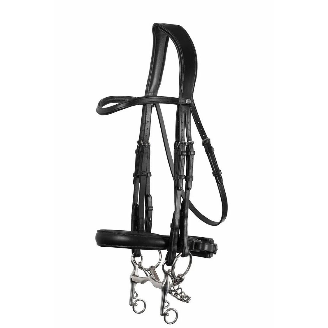 Double bridles in vegan leather Montar Normandie ECO