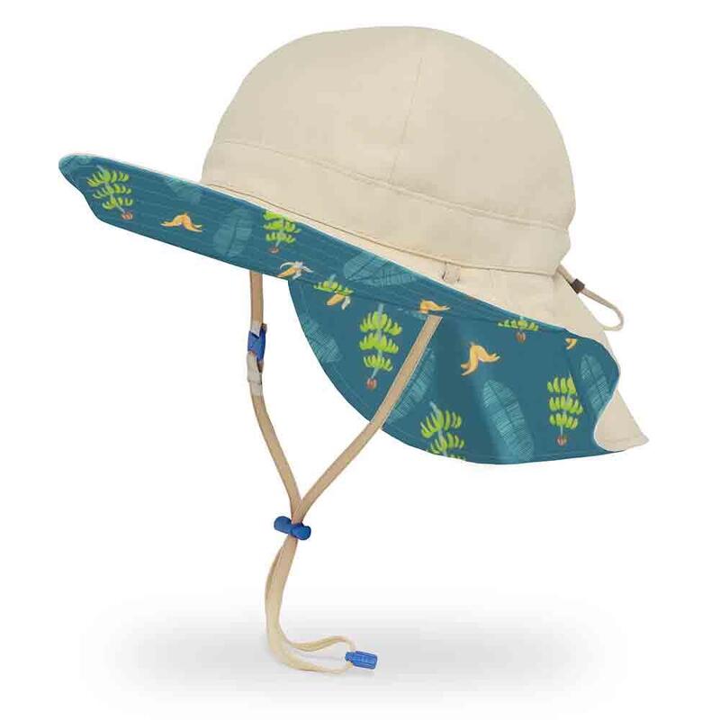 Kids' Natural Blend Cape Anti-UV Hat - Green