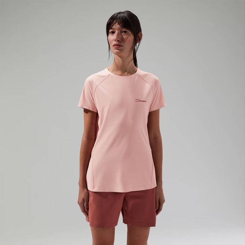 24/7 TECH BASECREW SS Women's Short Sleeve Quick-Dry T-shirt - Pink