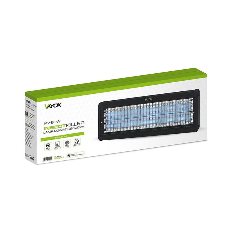 Lampe insecticide UV pour moustiques et mouches IKV-60W VAYOX