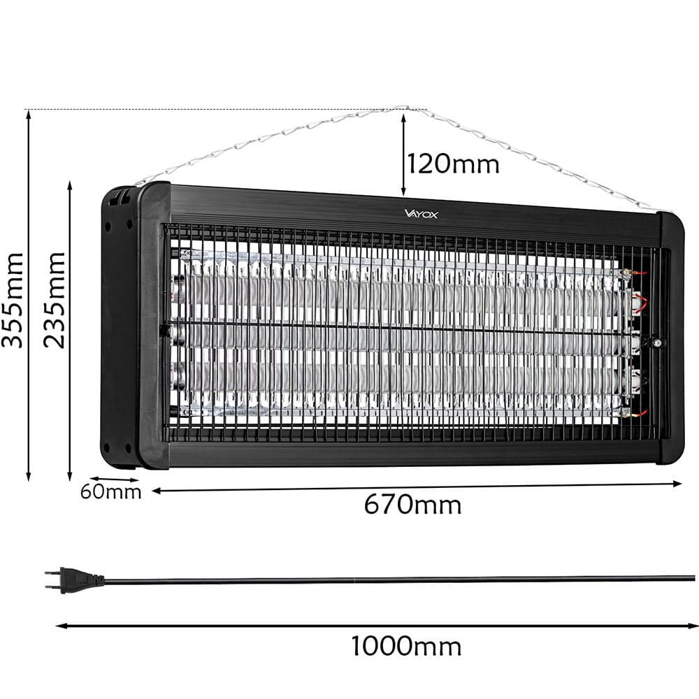 UV-insecticide lamp voor muggen vliegen IKV-60W VAYOX 5/7
