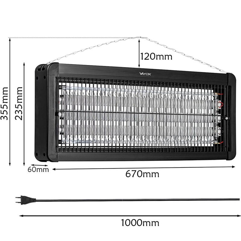 Lampă UV insecticidă pentru țânțari și muște VAYOX IKV-60W