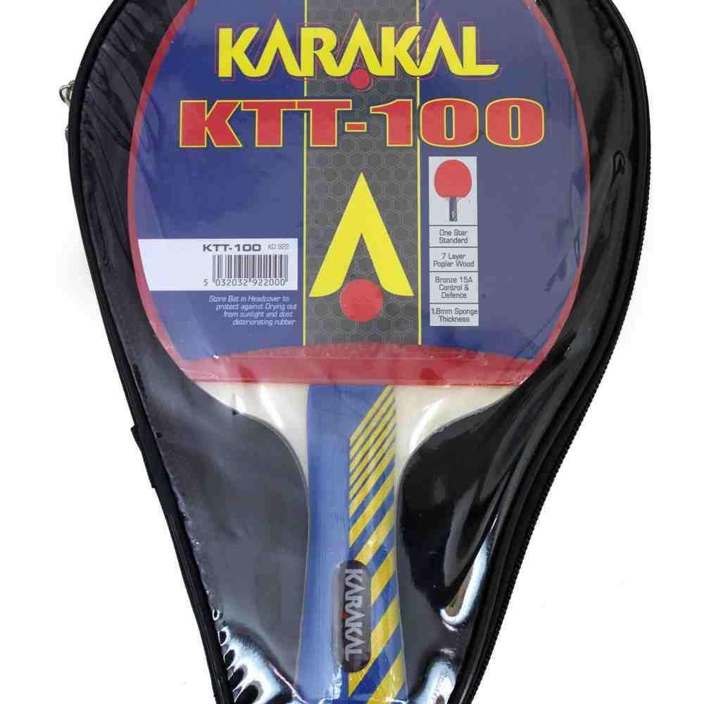Karakal KTT-100 1 Star Standard 7 Ply Poplar 1.8mm Sponge Table Tennis Bat 3/4