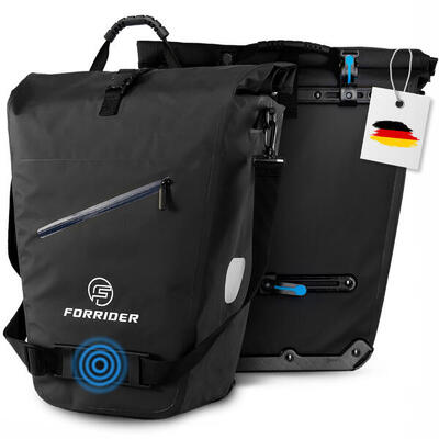 Fahrradtasche Magnet 27L-Wasserdichte Gepäckträgertasche mit Schultergurt