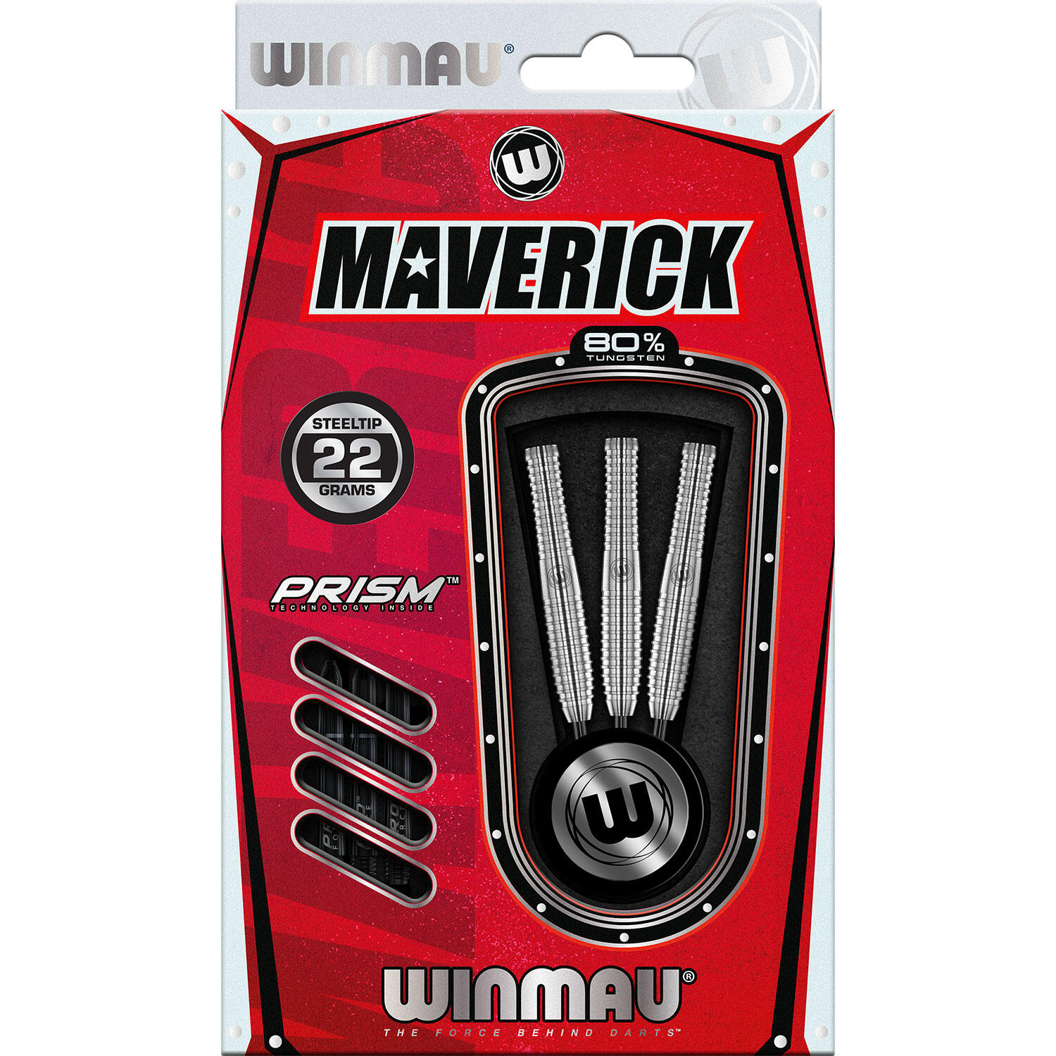 Winmau - Winmau Fléchettes À Pointe D'Acier Maverick 80% Tungsten - Fléchette - Noir - 22 G - Decathlon