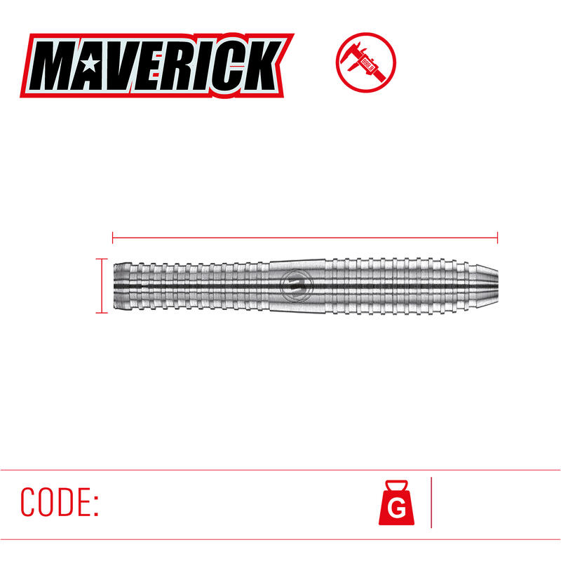 Rzutki steeltip Winmau Maverick 80% tungsten