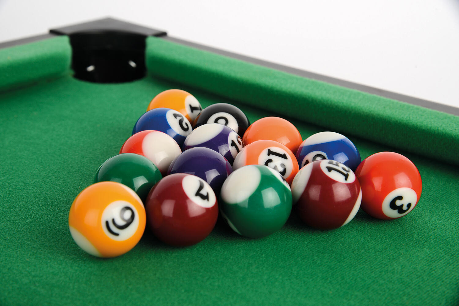 Powerplay Table Top Pool Game, Brown 2/6