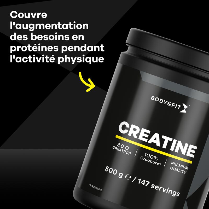 Creatine - Creapure® - Naturel (Smaakloos) 500 gram (147 Servings)