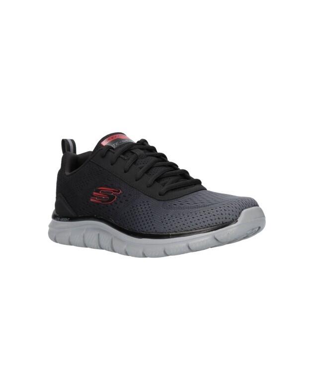 Chaussures Lifestyle Skechers Trackripkent Noir/Gris Homme 4/5