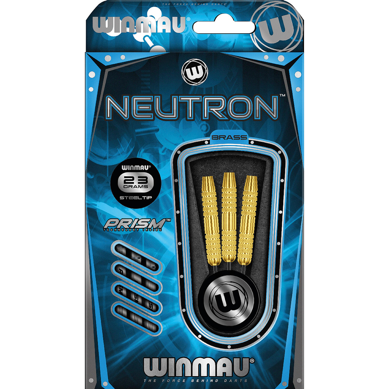 WINMAU Dardos Punta de Acero adulto Neutron Brass negro