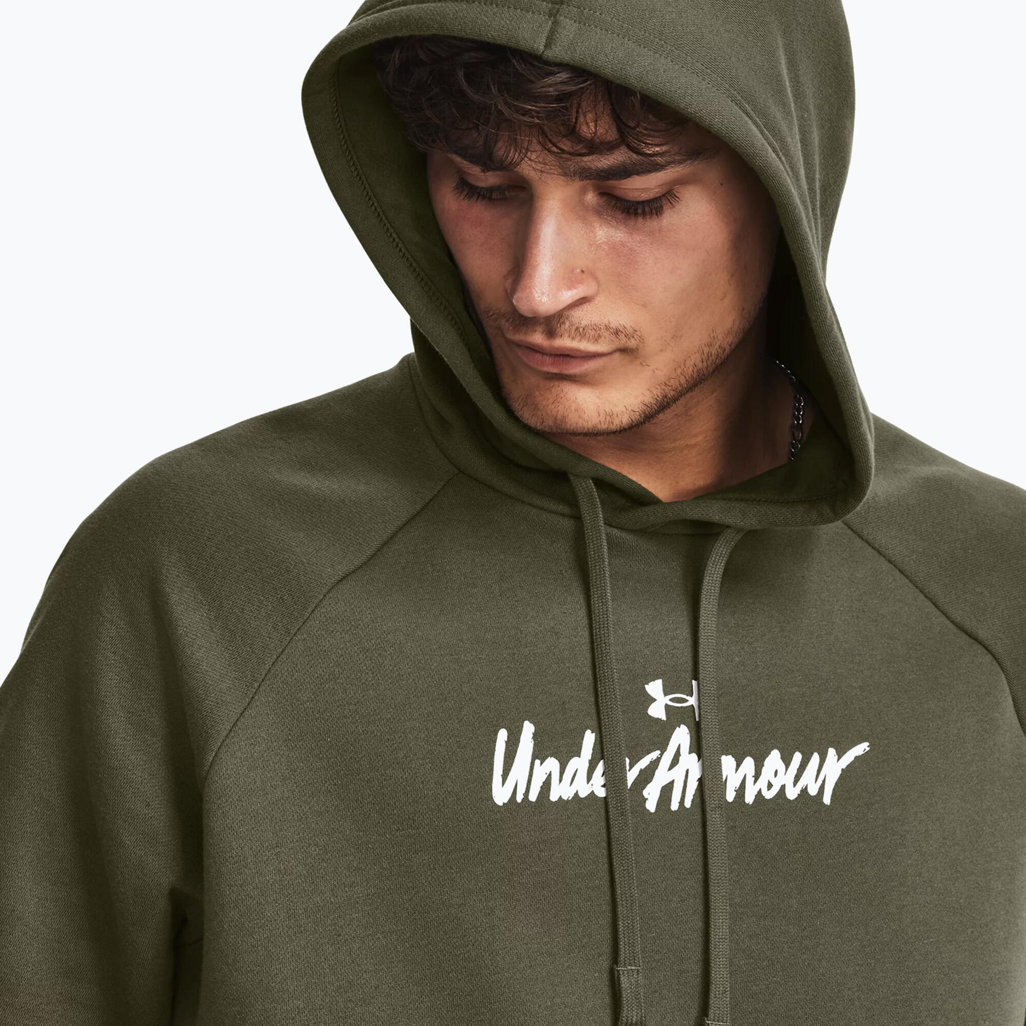 Under Armour Rival Fleece Graphic HD herensweatshirt 5/5