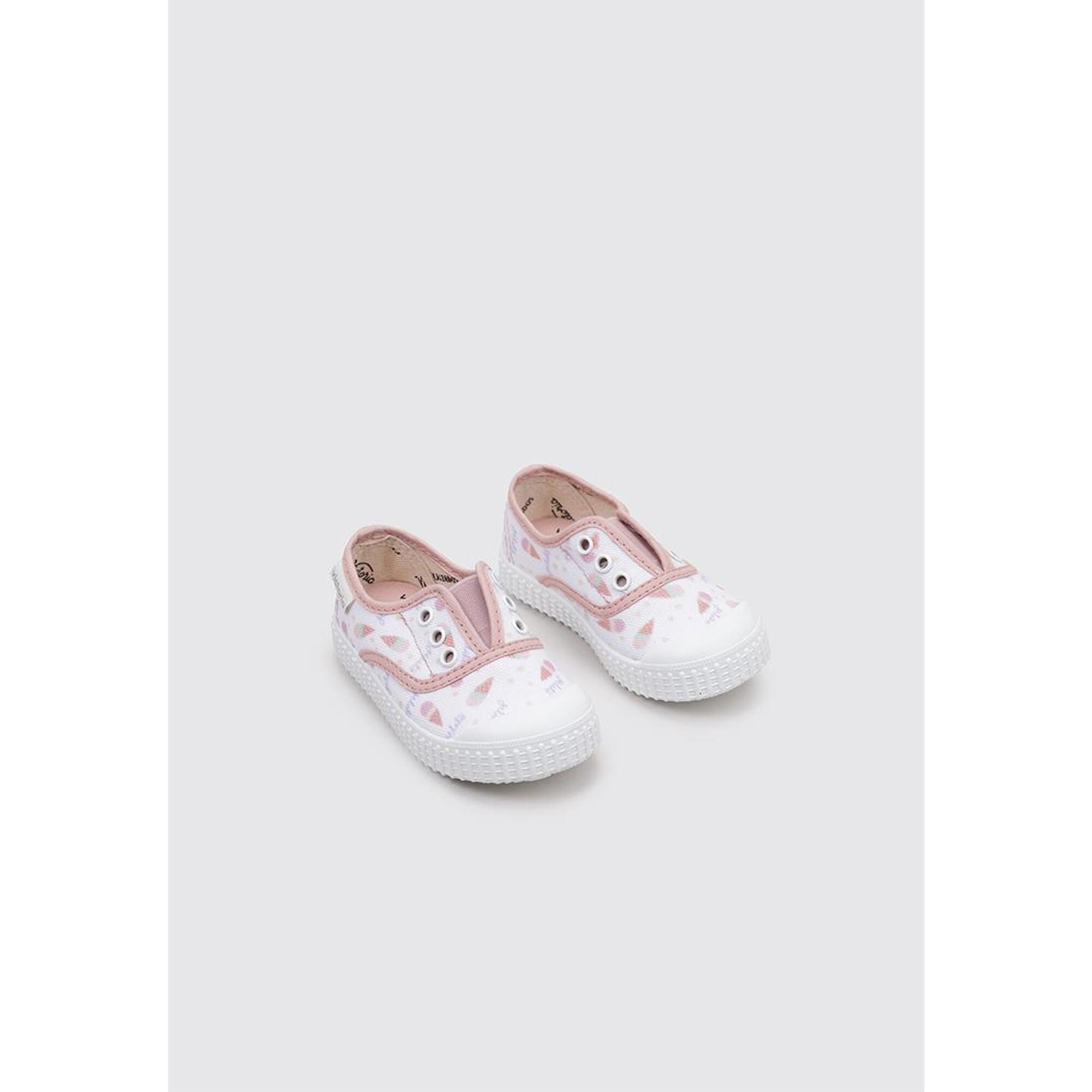 Sneakers Deportivas Niños Victoria ELASTICO LONA HELADOS Rosa