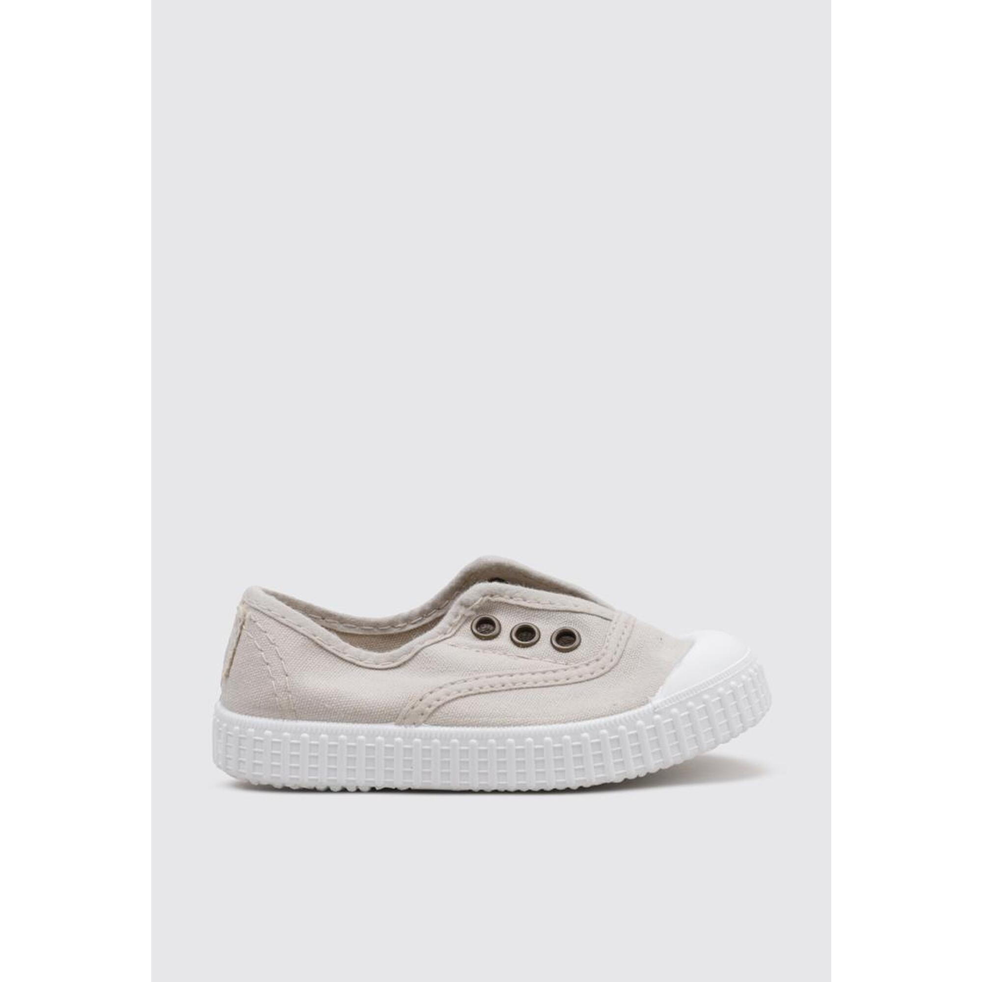 Victoria Tennis Anglaise Unisexe 1915 Toile & Lacets Blancs 106613 Pour Enfants - Made In Spain