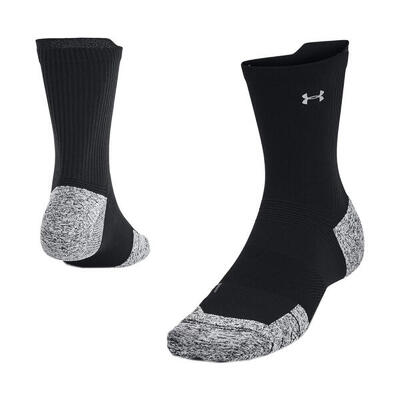 Under armour armourdry run cushion mid-high socks black unisex