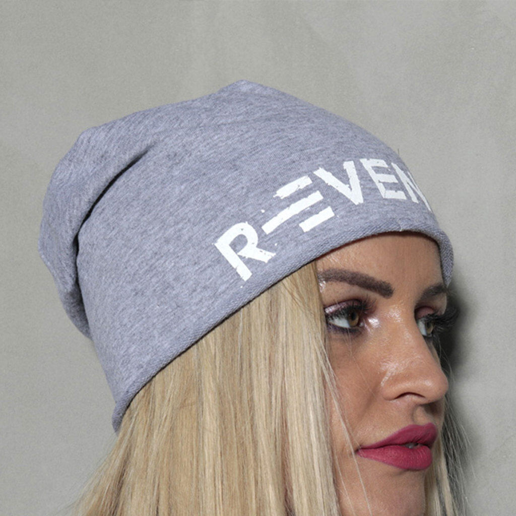 R-EVENGE Měkká bavlněná čepice / kšiltovka, fitness, běh, volný čas, šedá