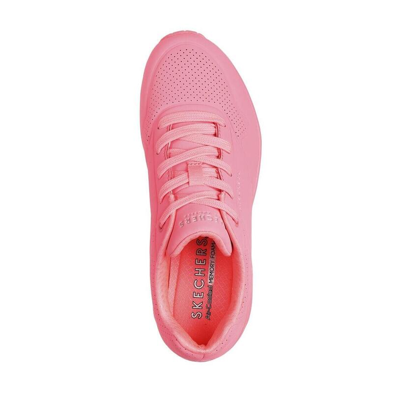 Zapatillas Deportivas Caminar Mujer Skechers 73690_CRL Rosa claro con Cordones
