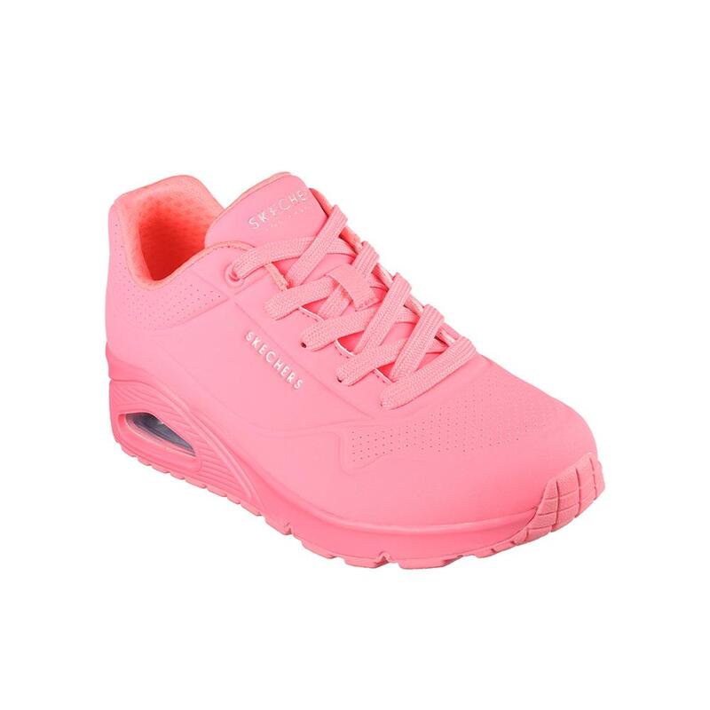 Zapatillas Deportivas Caminar Mujer Skechers 73690_CRL Rosa claro con Cordones